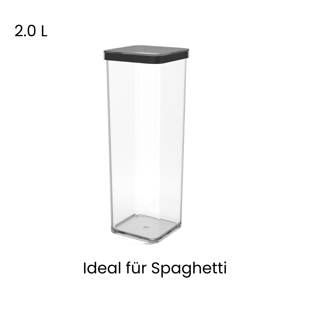 Contenitore con coperchio, 2,0 L, perfetto per gli spaghetti.
