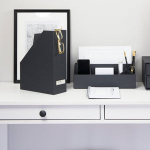 Bigso VIKTORIA Stehsammler Büroablage - Dunkelgrau - BINS AND BOXES